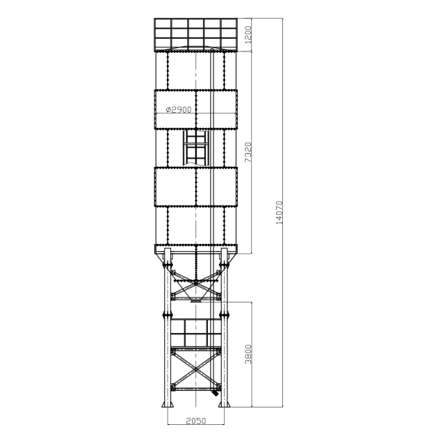 60Ton Cement Silo