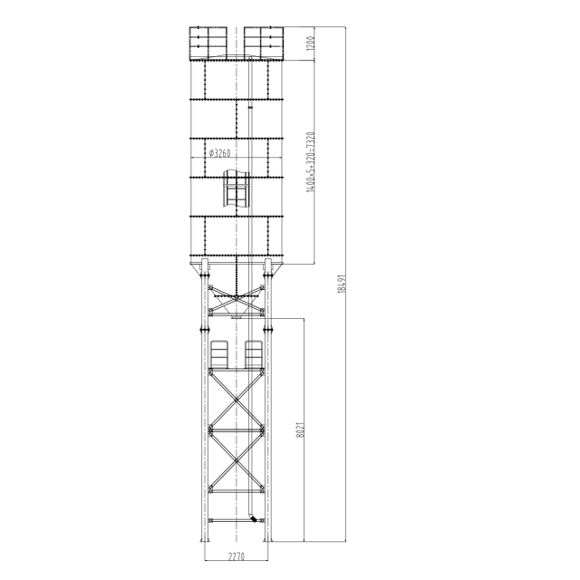 80Ton Cement Silo